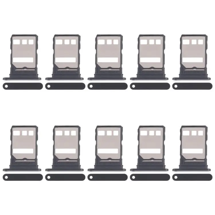 For Honor Magic6 Lite 10pcs Original SIM Card Tray + SIM Card Tray (Black)