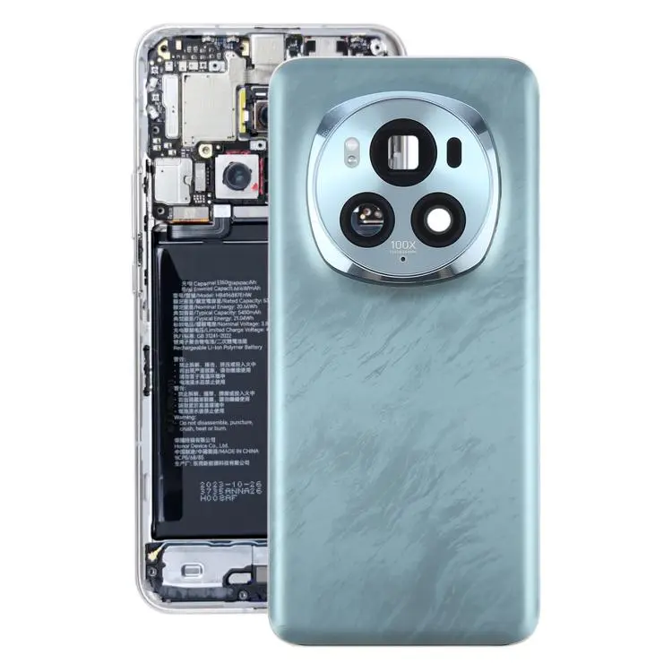For Honor Magic6 Pro Battery Back Cover with Camera Lens Frame(Green)