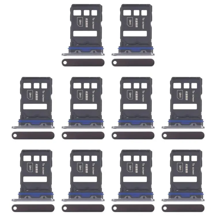 For Honor Magic7 10pcs Original SIM Card Tray + SIM Card Tray (Black)