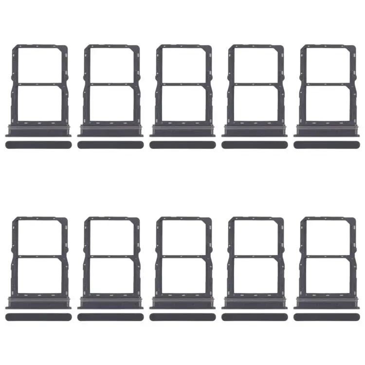 For Honor Play 8T 10pcs Original SIM Card Tray + SIM Card Tray (Black)