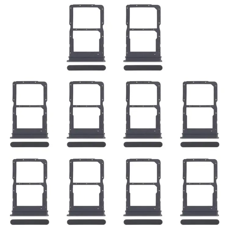 For Honor X8 5G 10pcs Original SIM Card Tray + SIM Card Tray (Black)