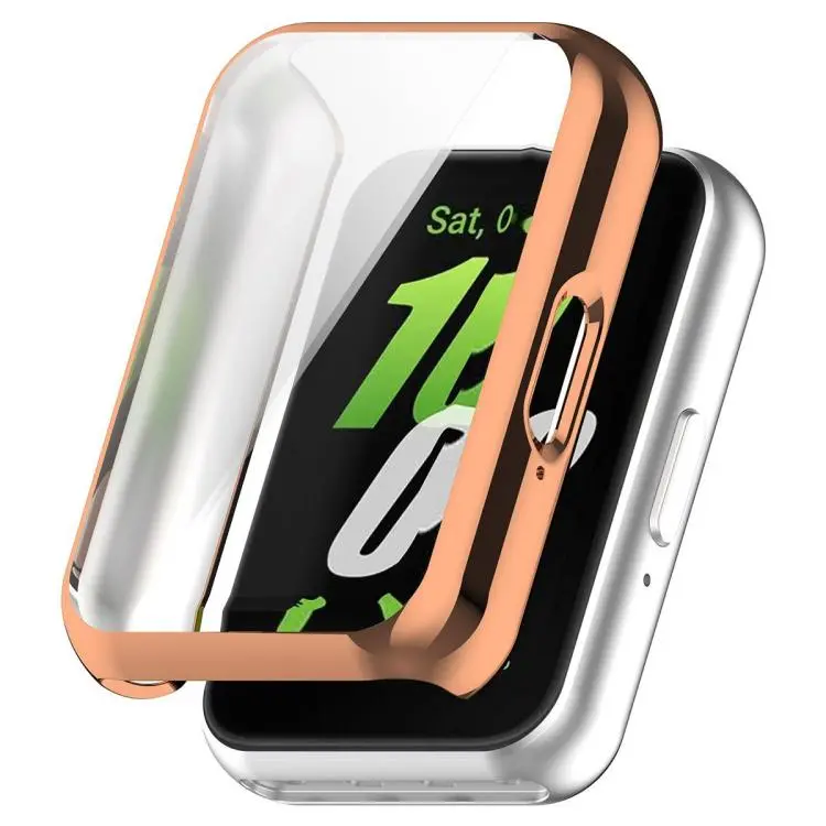 For Huawei Band 11 Pro / 11 Pro NFC xDfind Full-Coverage Electroplated TPU Watch Case(Rose Gold)