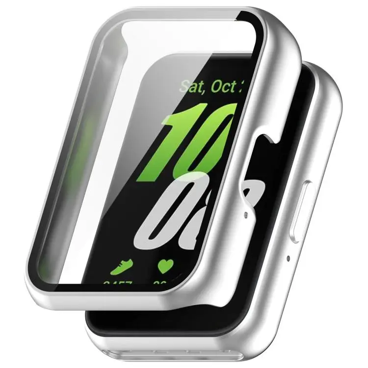 For Huawei Band 11 Pro / 11 Pro NFC xDfind Tempered Film Integrated PC Watch Protective Case(Matte Silver)