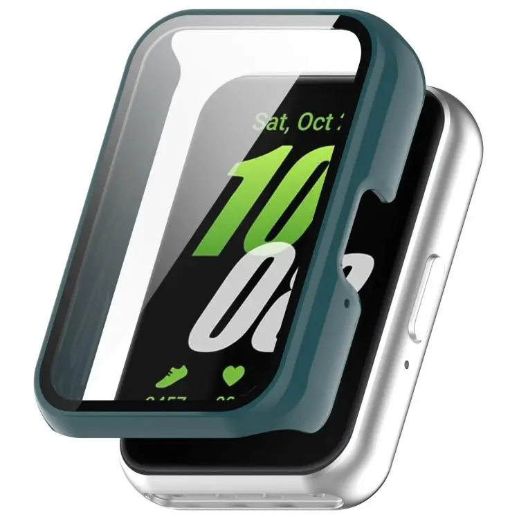 For Huawei Band 11 Pro / 11 Pro NFC xDfind Tempered Film Integrated PC Watch Protective Case(Pine Needle Green)