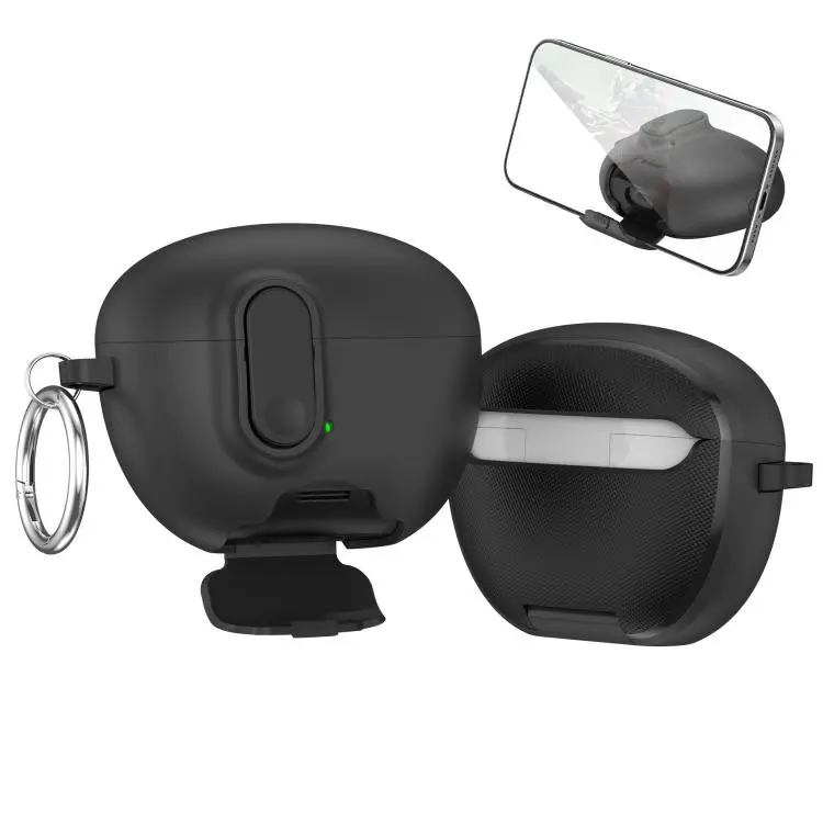 For Huawei FreeBuds 6i God of War Series Snap Lock Mount Shockproof Earphone Protective Case(Black)