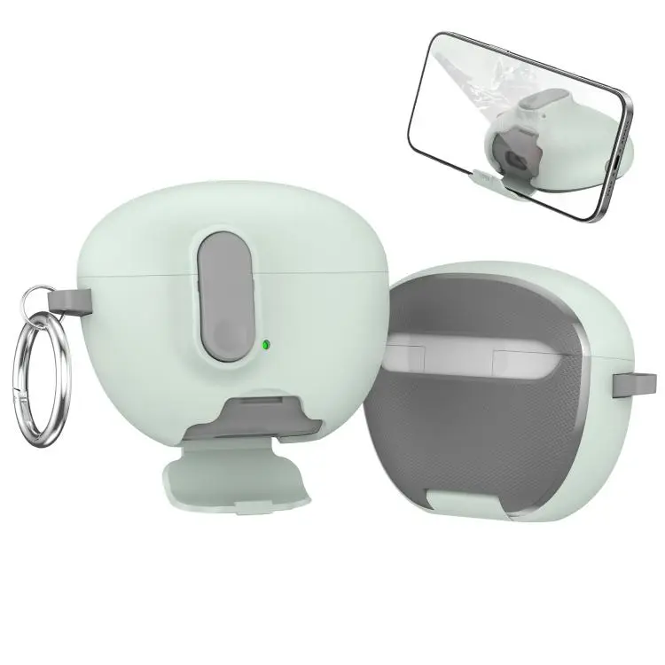 For Huawei FreeBuds 6i God of War Series Snap Lock Mount Shockproof Earphone Protective Case(Light Green)
