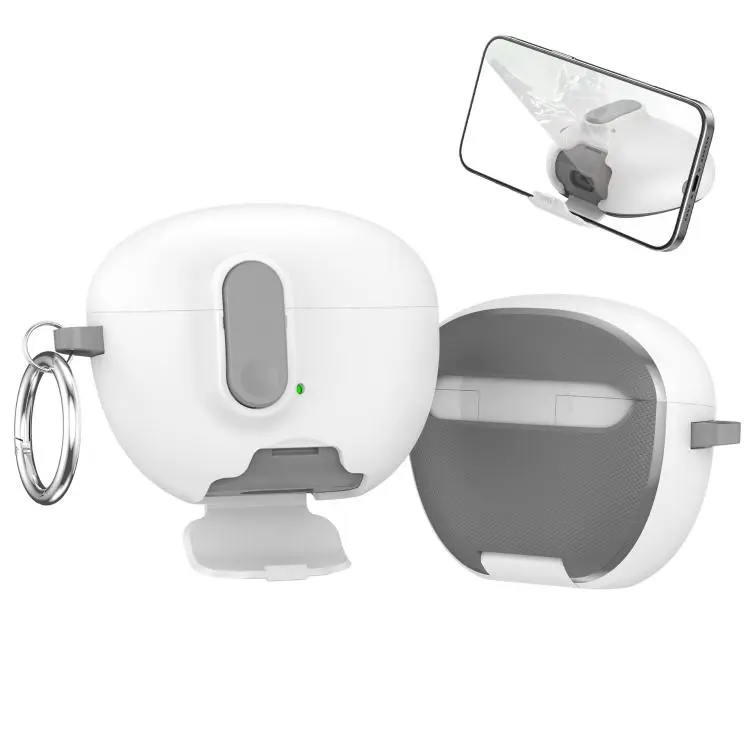 For Huawei FreeBuds 6i God of War Series Snap Lock Mount Shockproof Earphone Protective Case(White)