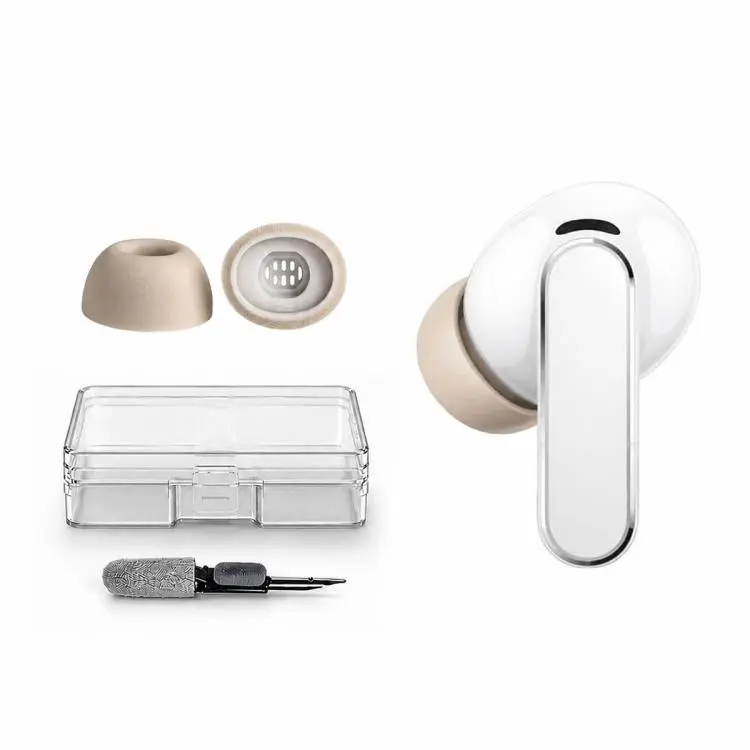 For HUAWEI FreeBuds Pro 5/4/3/2 XDcase 1 Pair Replacement Memory Foam Ear Tips Kit, L Size(Gold)