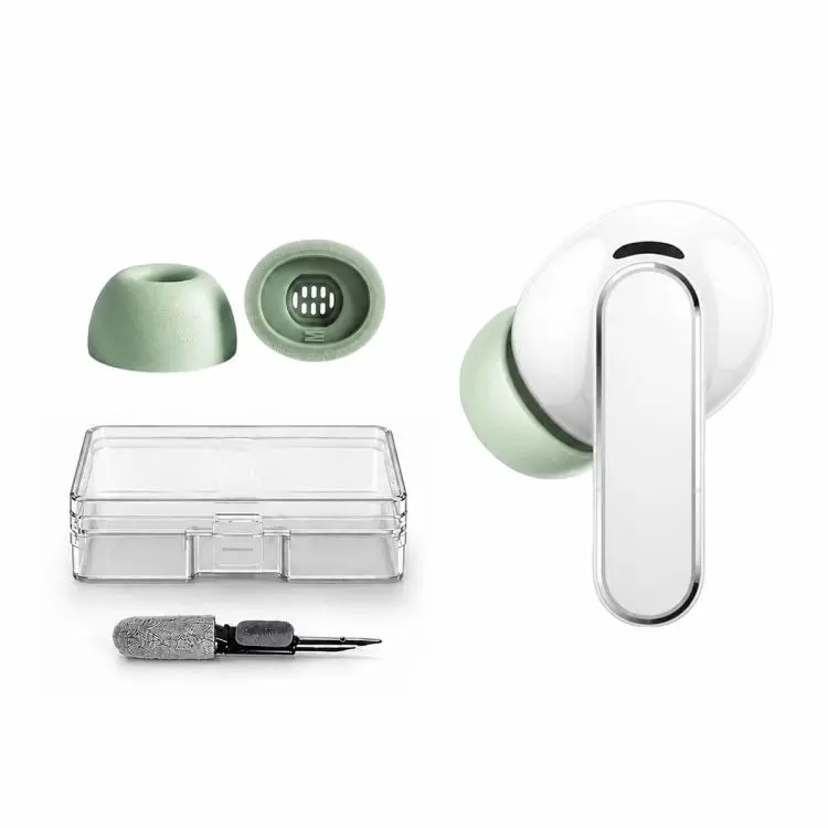 For HUAWEI FreeBuds Pro 5/4/3/2 XDcase 1 Pair Replacement Memory Foam Ear Tips Kit, S Size(Green)