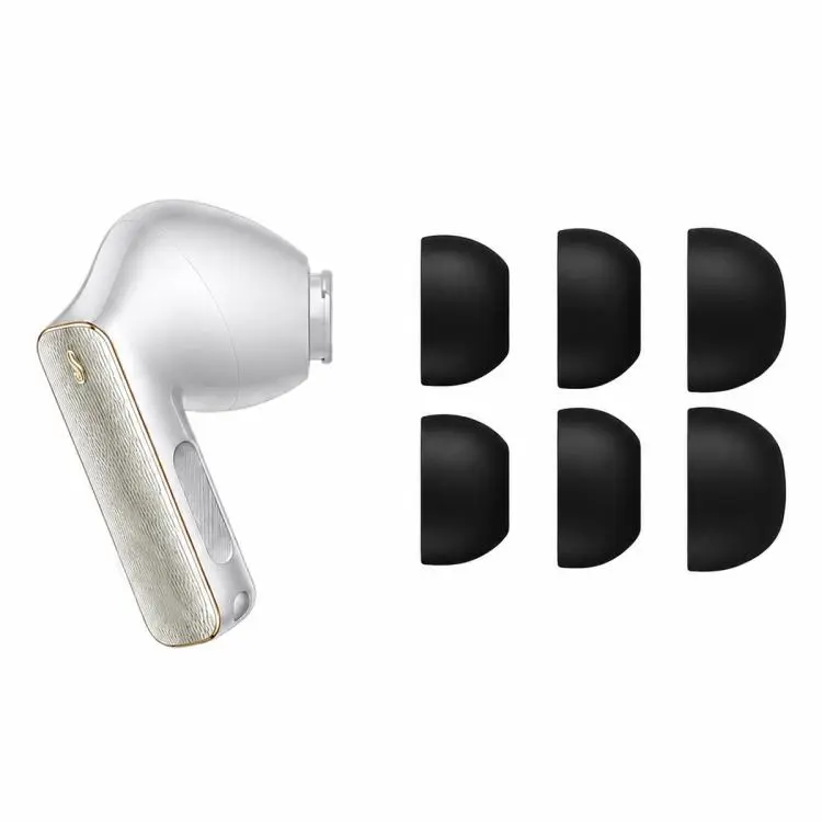 For HUAWEI FreeBuds Pro 5/4/3/2 XDcase 3 Pairs Replacement Memory Foam Ear Tips Kit, S/M/L Size(Black)