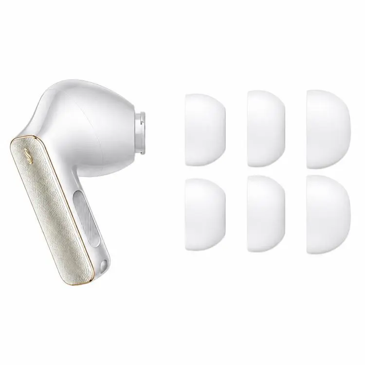 For HUAWEI FreeBuds Pro 5/4/3/2 XDcase 3 Pairs Replacement Memory Foam Ear Tips Kit, S/M/L Size(White)