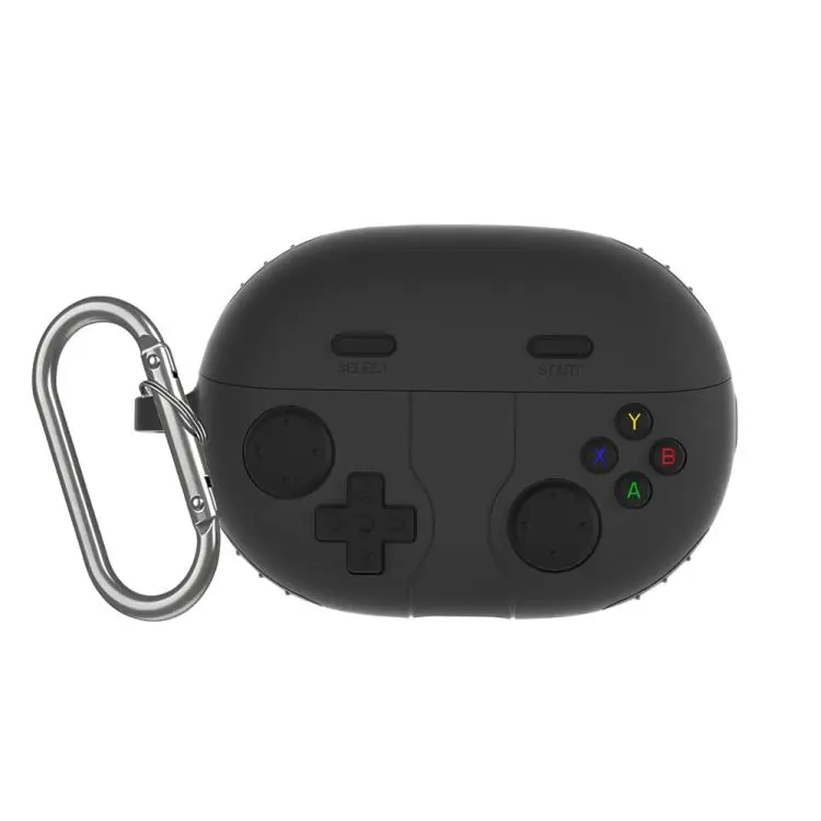 For Huawei FreeBuds Pro 5 XDcase Retro Game Console Style Silicone Earbuds Case(Black)