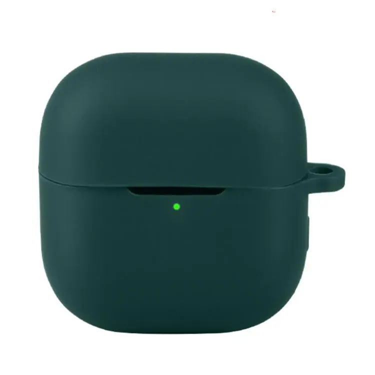 For Huawei FreeClip 2 Solid Color Silicone Earphone Protective Cover(Dark Green)