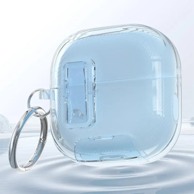 For Huawei FreeClip 2 Starry Security Lock Earphone Case with Holder & Keyring(Blue)
