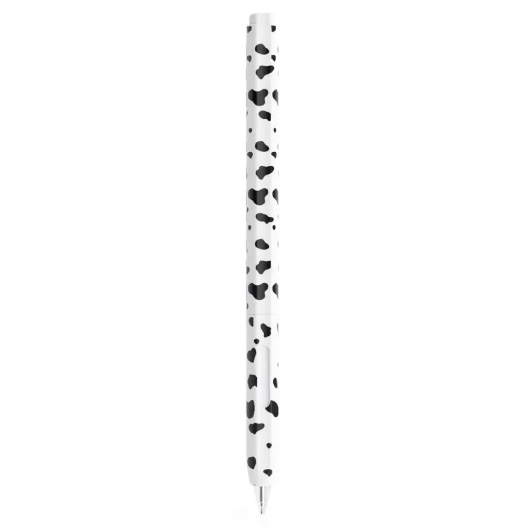For Huawei M-Pencil 1 / 2 / 3 Cow Pattern Stylus Silicone Protective Cover(Black)