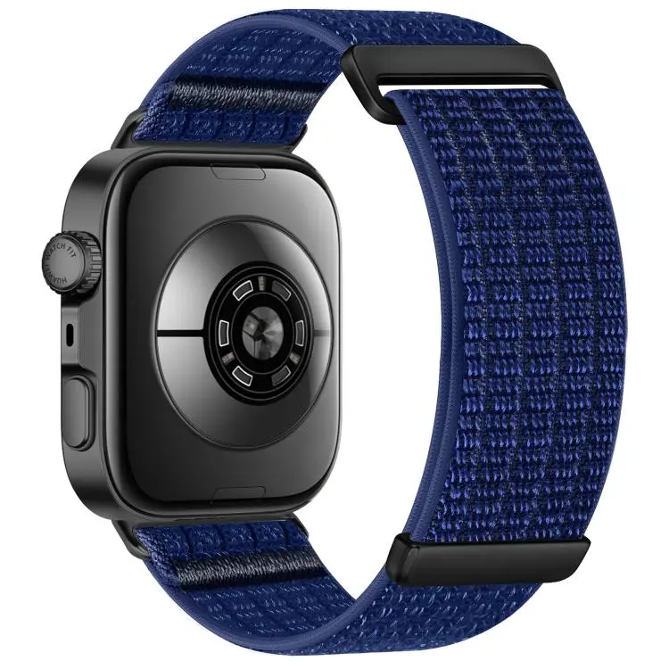 For Huawei Watch Fit 5 / Fit 5 Pro / Fit 4 xDfind Two Section Nylon Breathable Hook And Loop Fastener Watch Band(Azure)