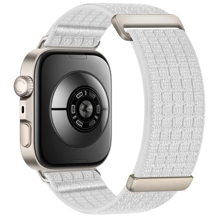For Huawei Watch Fit 5 / Fit 5 Pro / Fit 4 xDfind Two Section Nylon Breathable Hook And Loop Fastener Watch Band(Light Grey)