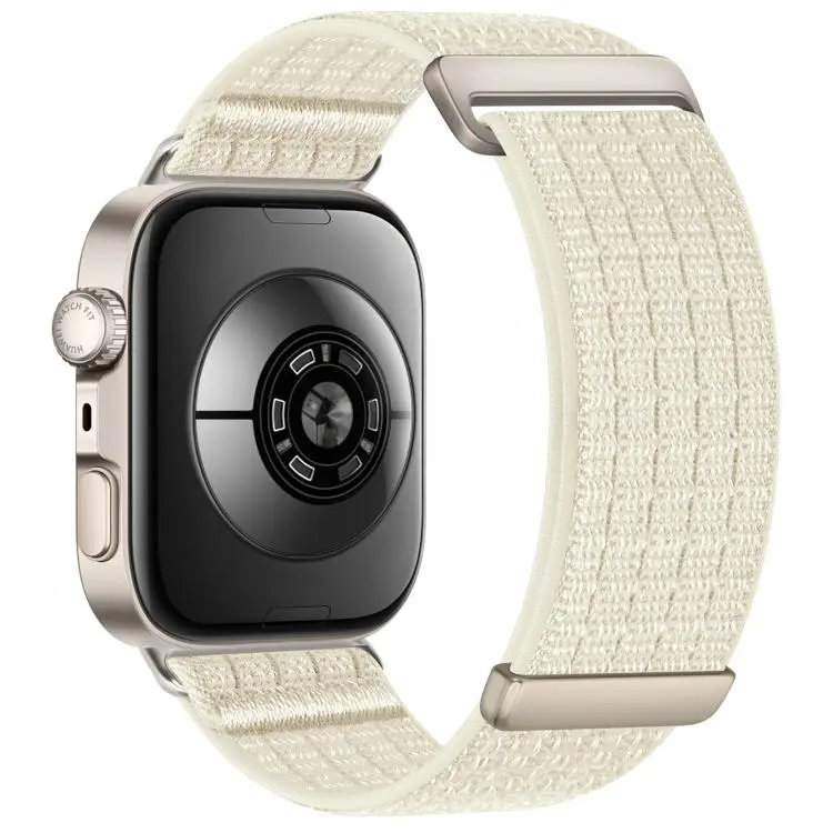For Huawei Watch Fit 5 / Fit 5 Pro / Fit 4 xDfind Two Section Nylon Breathable Hook And Loop Fastener Watch Band(Starlight)