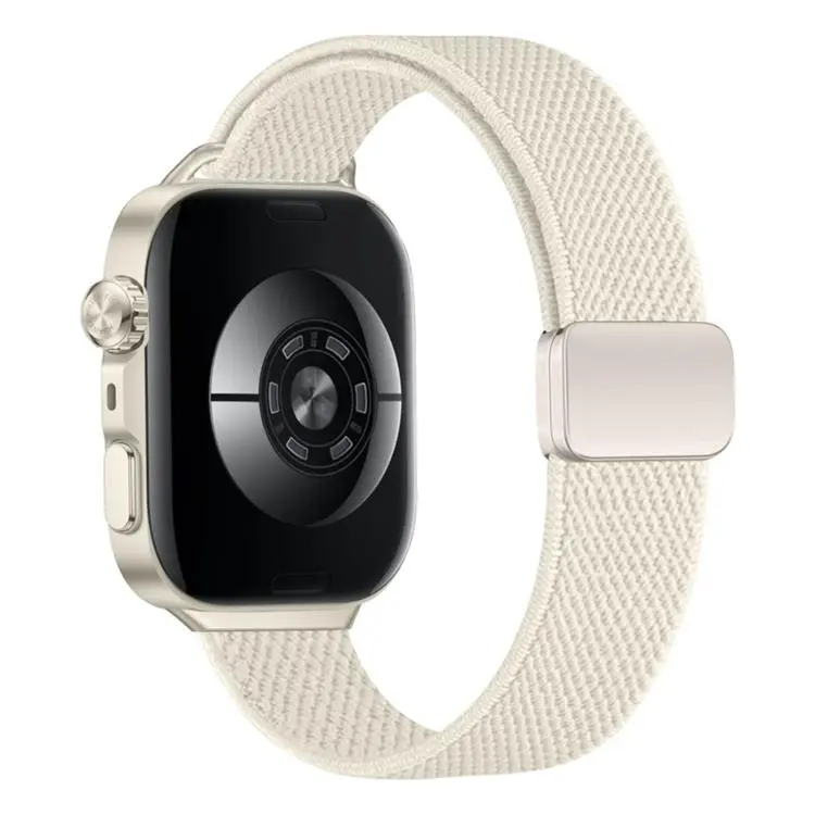 For Huawei Watch Fit5 / Fit5 Pro / Fit4 Slim Magnetic Buckle Elastic Nylon Watch Band(Starlight)