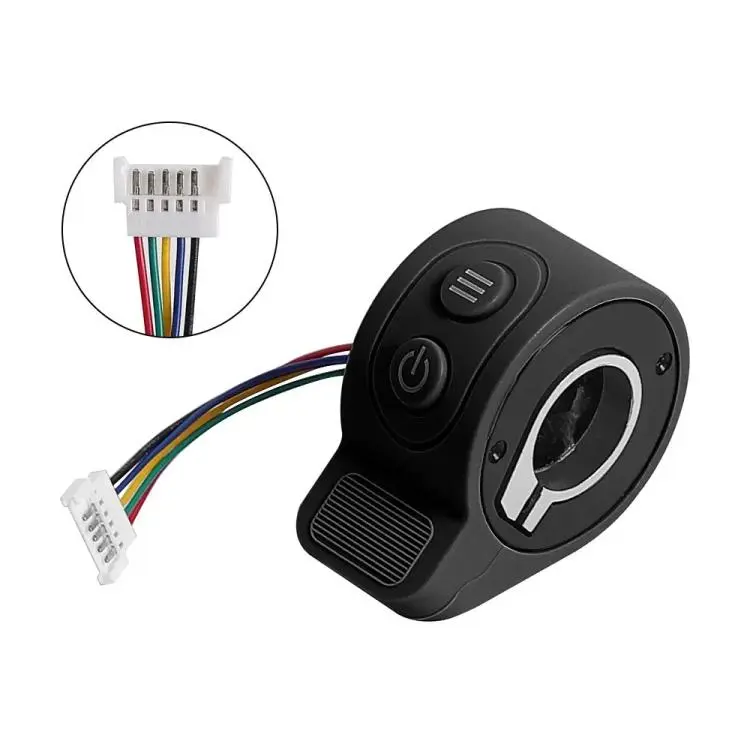 For HX X7 9cm Scooter Finger Picks Speed Controller Throttle Knob Assembly Accessories(Black)