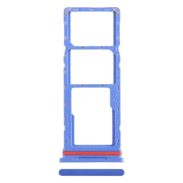 For Infinix Smart 6 HD X6512 SIM Card Tray + SIM Card Tray + Micro SD Card Tray (Dark Blue)
