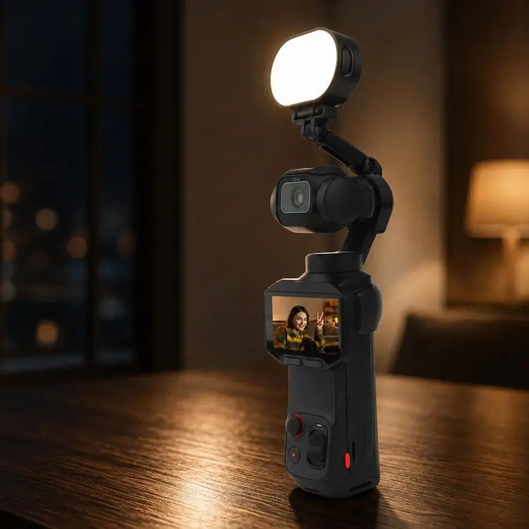 For Insta360 Luna Pro Mini LED Fill Light Adjustable Color Temperature Pocket Light(Black)