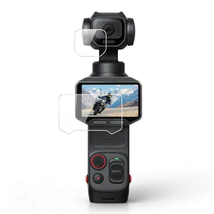 For Insta360 Luna Pro PULUZ 9H 2.5D HD Tempered Glass Lens Protector + Screen Film (Transparent)