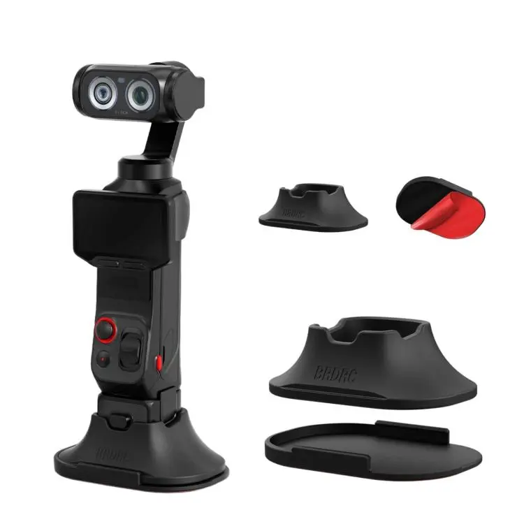 For Insta360 Luna Ultra BRDRC Desktop Detachable Adhesive Mounting Base(Black)