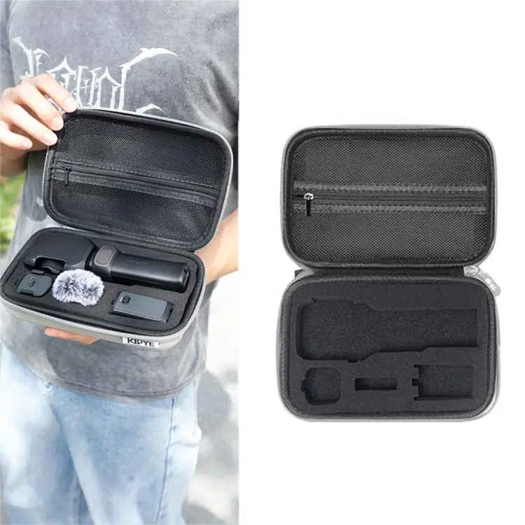 For Insta360 Luna Ultra Carrying Box Portable Protective Storage Bag(Grey PU)