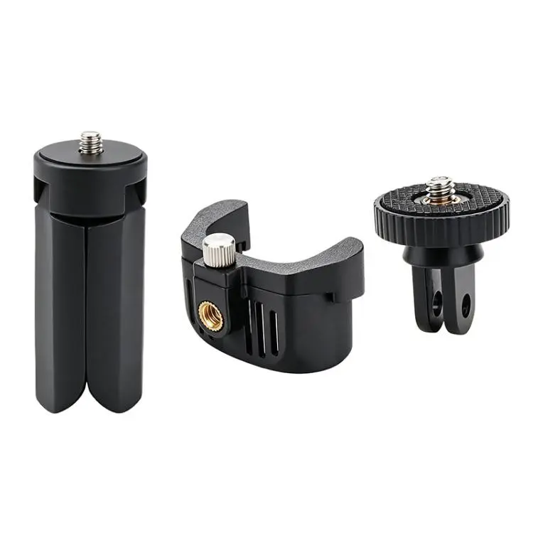 For Insta360 Luna Ultra Expansion Adapter Bracket with 1/4 Screw Hole & Dual-Prong Mount(Adapter + Mini Tripod Set)