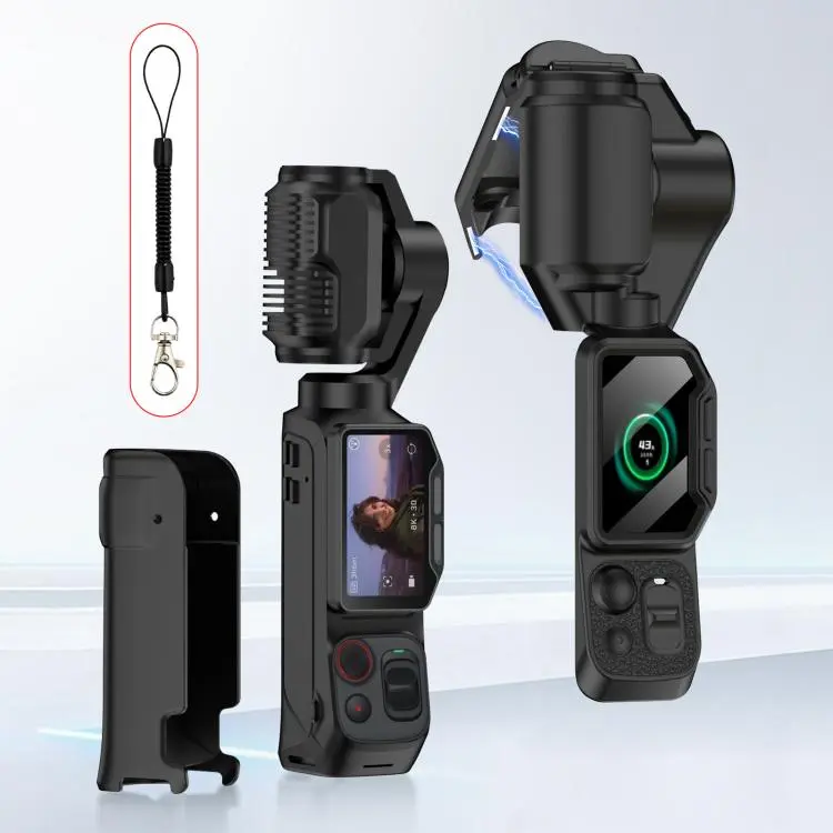 For Insta360 Luna Ultra GKK Gimbal Cover Camera Protector Screen Body Magnetic Full Cover(Black)