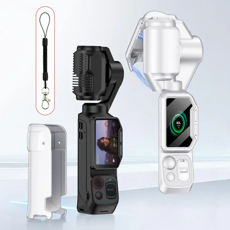 For Insta360 Luna Ultra GKK Gimbal Cover Camera Protector Screen Body Magnetic Full Cover(White)