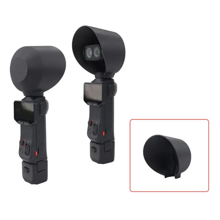 For Insta360 Luna Ultra Lens Hood Anti-Glare Lens Shield Scratch-Resistant Protective Cover(Black)