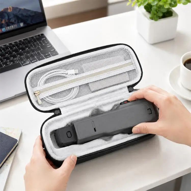 For Insta360 Luna Ultra Portable Shockproof PU Camera Storage Bag(Black)