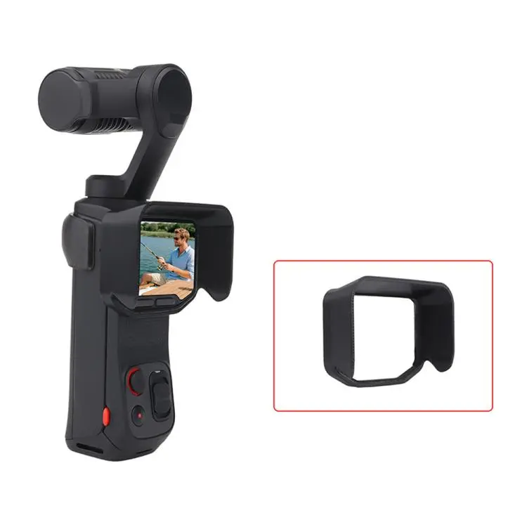 For Insta360 Luna Ultra Screen Sun Hood Anti-Glare Screen Shield Protective Cover(Black)