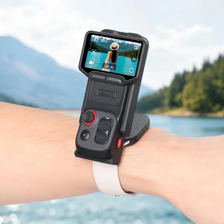 For Insta360 Luna Ultra Wrist Strap Mount Frame Remote Screen Holder(Starlight)
