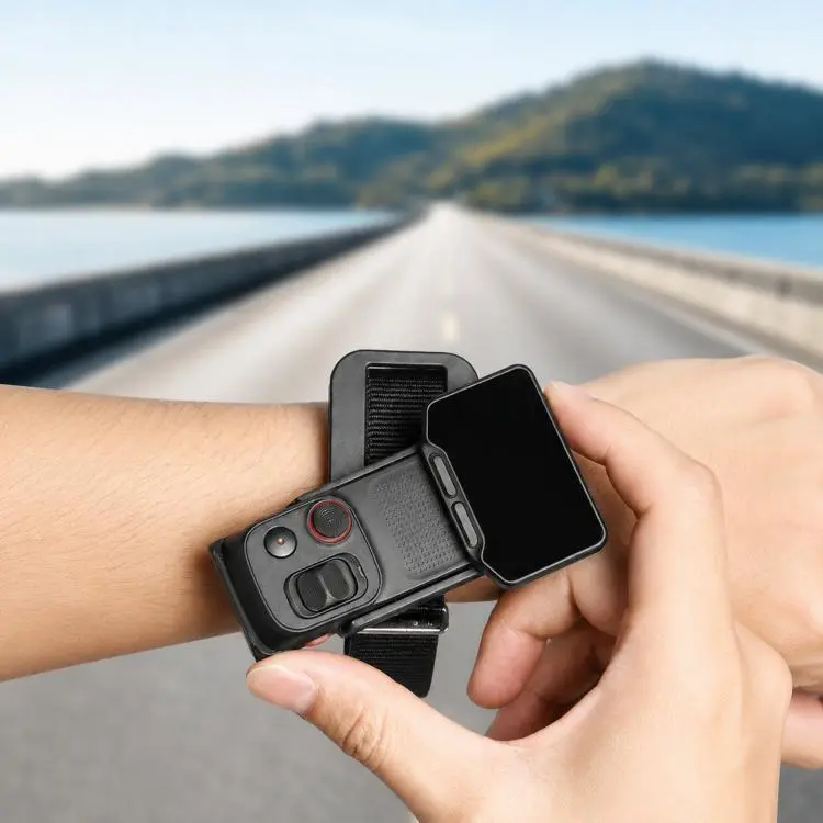 For Insta360 Luna Ultra Wrist Strap Mount Holder Remote Screen Rotating Bracket, Style