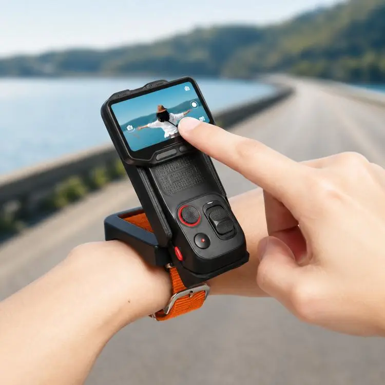 For Insta360 Luna Ultra Wrist Strap Mount Holder Remote Screen Rotating Bracket, Style