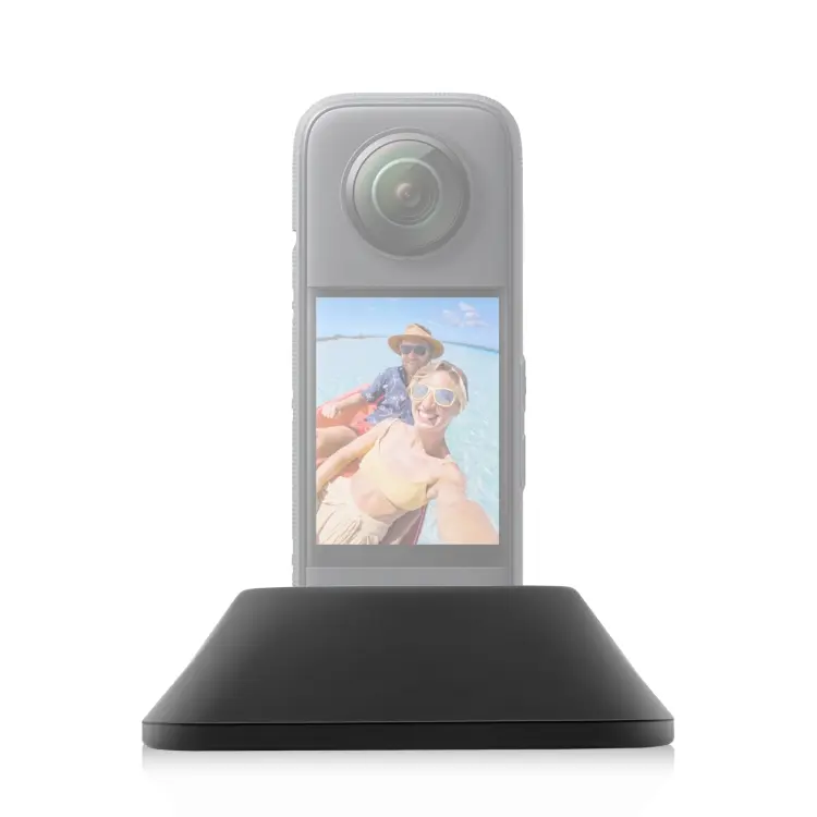 For Insta360 X3 PULUZ Silicone Base Desktop Stand(Black)