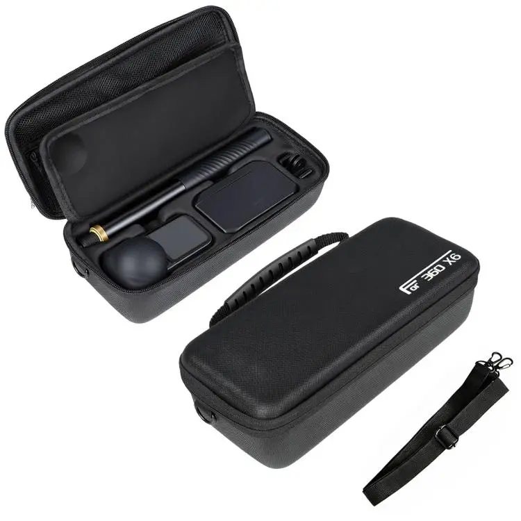 For Insta360 X6 EVA Hard Carrying Storage Bag(Black)