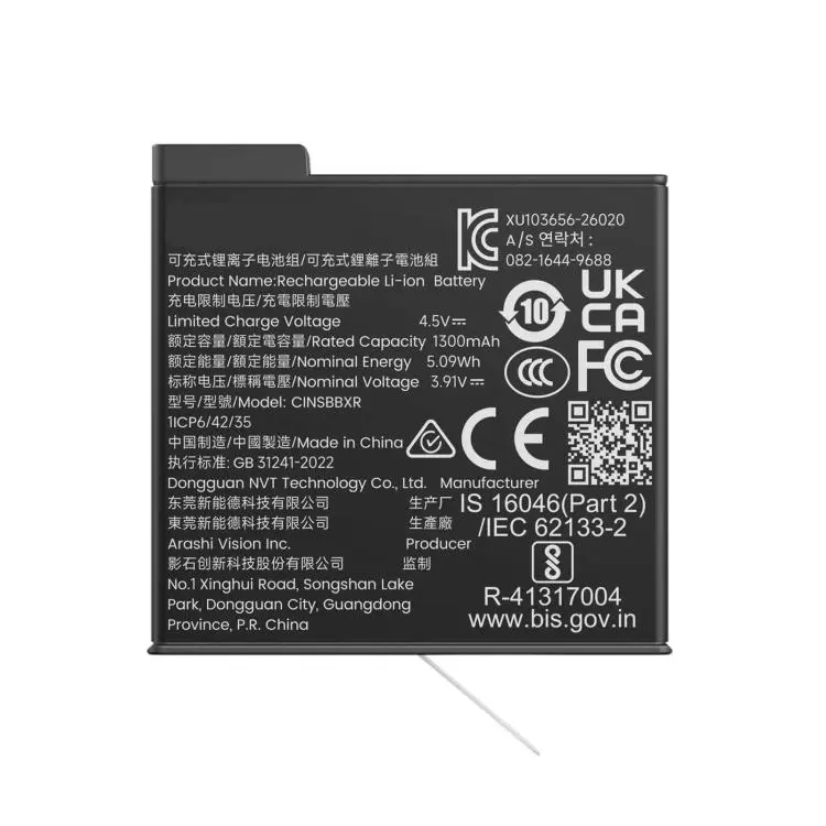 For Insta360 X6 Original Lite Battery 1300mAh