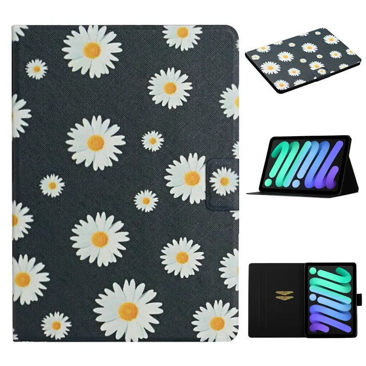 For iPad 2025 / 2022 Flower Pattern Flip Leather Smart Tablet Case(Small Daisies)
