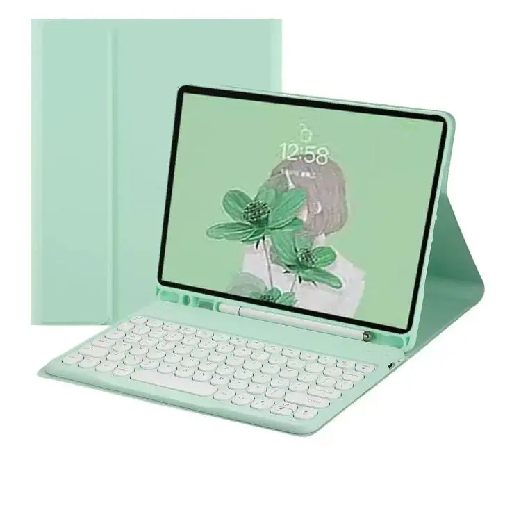 For ipad Air 11 Magnetic Bluetooth Keyboard Case for Tablet(Dark Green)