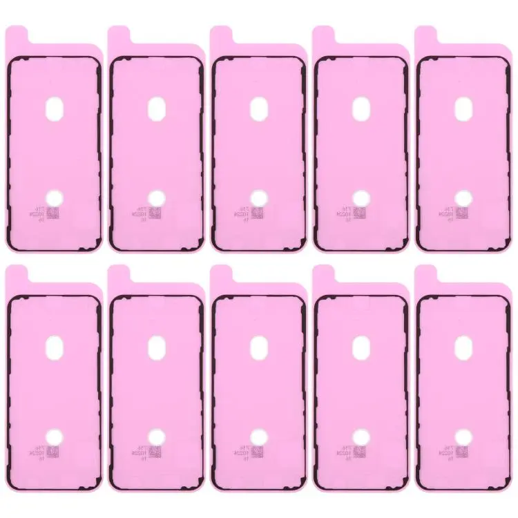 For iPhone 12 mini 10pcs OEM LCD Frame Bezel Waterproof Adhesive Gasket, Airtightness Test Compatible