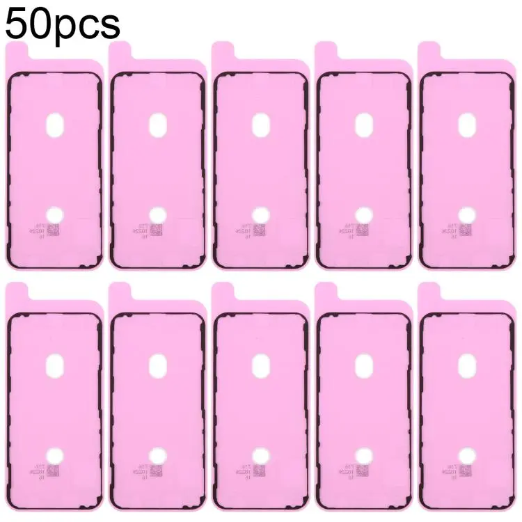 For iPhone 12 mini 50pcs OEM LCD Frame Bezel Waterproof Adhesive Gasket, Airtightness Test Compatible