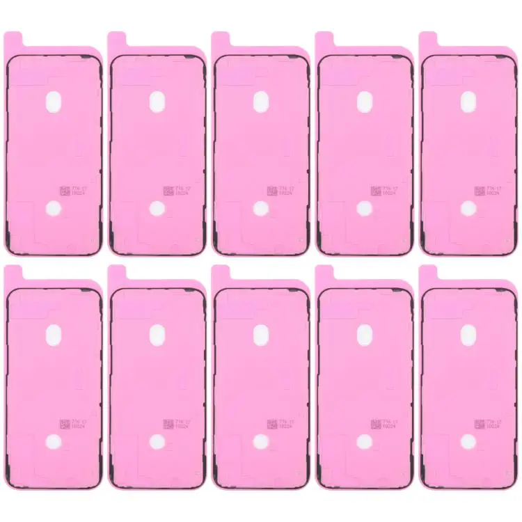 For iPhone 12 Pro Max 10pcs OEM LCD Frame Bezel Waterproof Adhesive Gasket, Airtightness Test Compatible