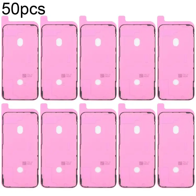 For iPhone 12 Pro Max 50pcs OEM LCD Frame Bezel Waterproof Adhesive Gasket, Airtightness Test Compatible