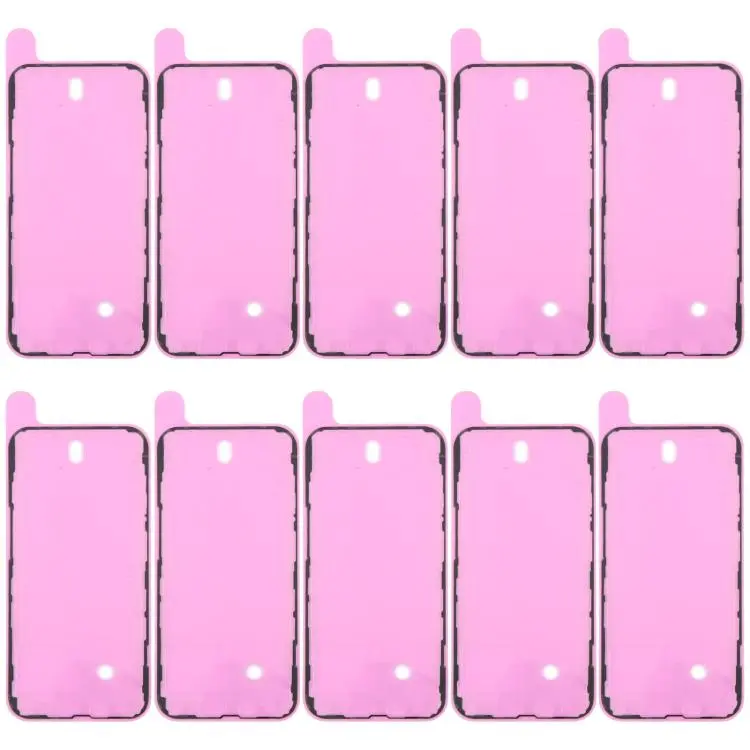 For iPhone 13 10pcs OEM LCD Frame Bezel Waterproof Adhesive Gasket, Airtightness Test Compatible