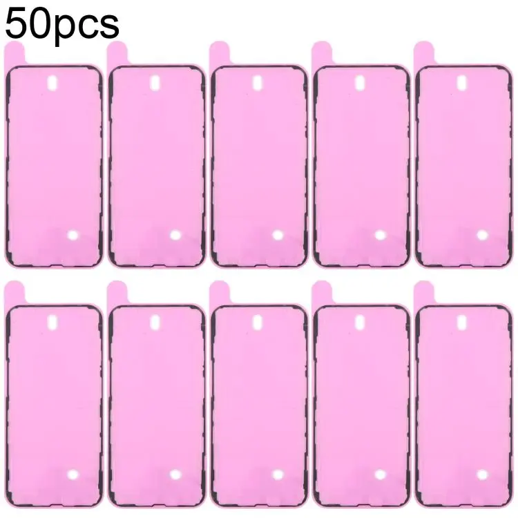 For iPhone 13 50pcs OEM LCD Frame Bezel Waterproof Adhesive Gasket, Airtightness Test Compatible