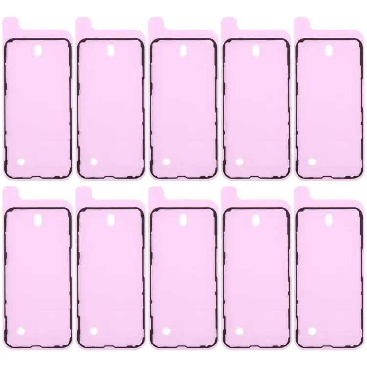 For iPhone 13 mini 10pcs OEM LCD Frame Bezel Waterproof Adhesive Gasket, Airtightness Test Compatible